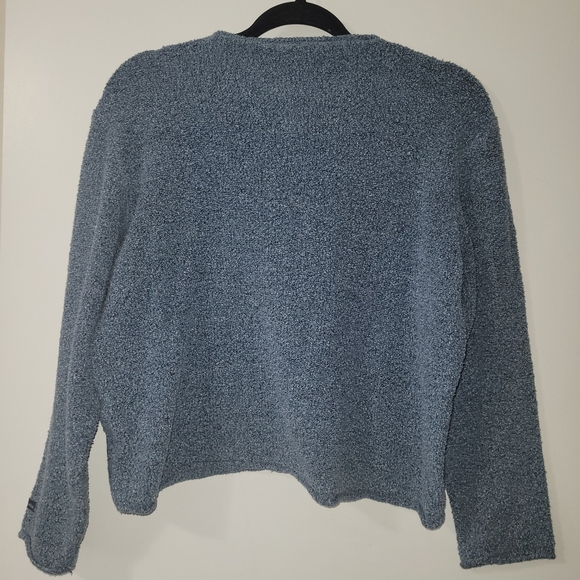 Columbia Rolled Hem Roll Neck Heathered light dusty blue sweater - Picture 5 of 5